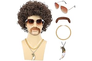 70s 80s Disco Nacho Libre Wig