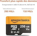 Amazon Basics 256GB microSDXC Card with Adapter, Read Speed Up to 200MB/s, 1-Pack - 2