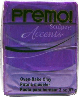 Polyform Premo! Sculpey Polymer Clay 2 Oz: Pearl Purple
