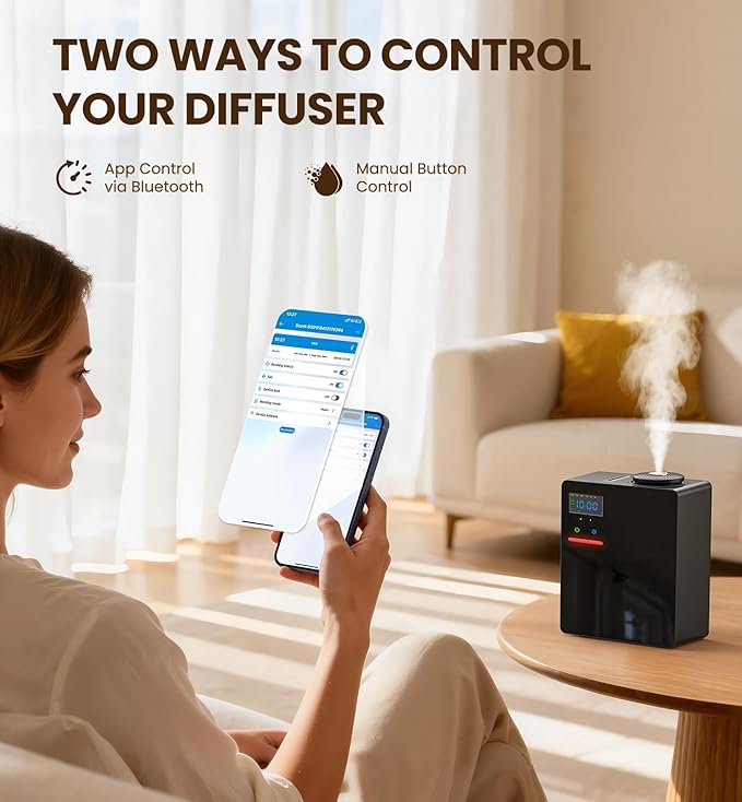 Difusor de Aromas sin Agua OANDYS, 200ml, Cobertura 5000 Sq.Ft, Control por App miniatura 5