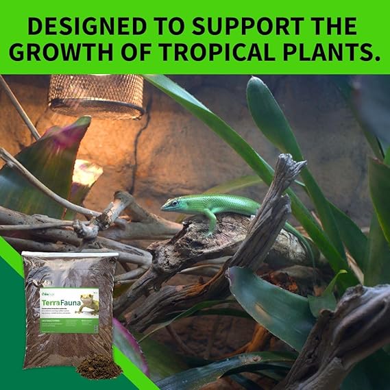 The Bio Dude Terra Fauna Bioactive Reptile Substrate 6 quarts for Terrarium and Vivarium Habitat. Great for Crested Geckos, Gargoyle Geckos, Day Geckos, Whites Tree Frogs and Indoor Gardening