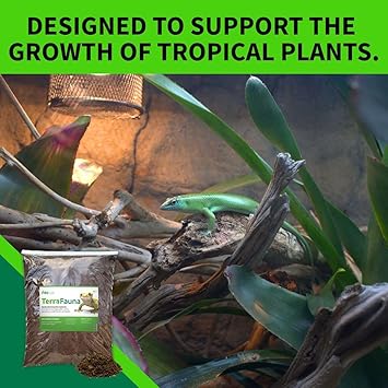 The Bio Dude Terra Fauna Bioactive Reptile Substrate 6 quarts for Terrarium and Vivarium Habitat. Great for Crested Geckos, Gargoyle Geckos, Day Geckos, Whites Tree Frogs and Indoor Gardening