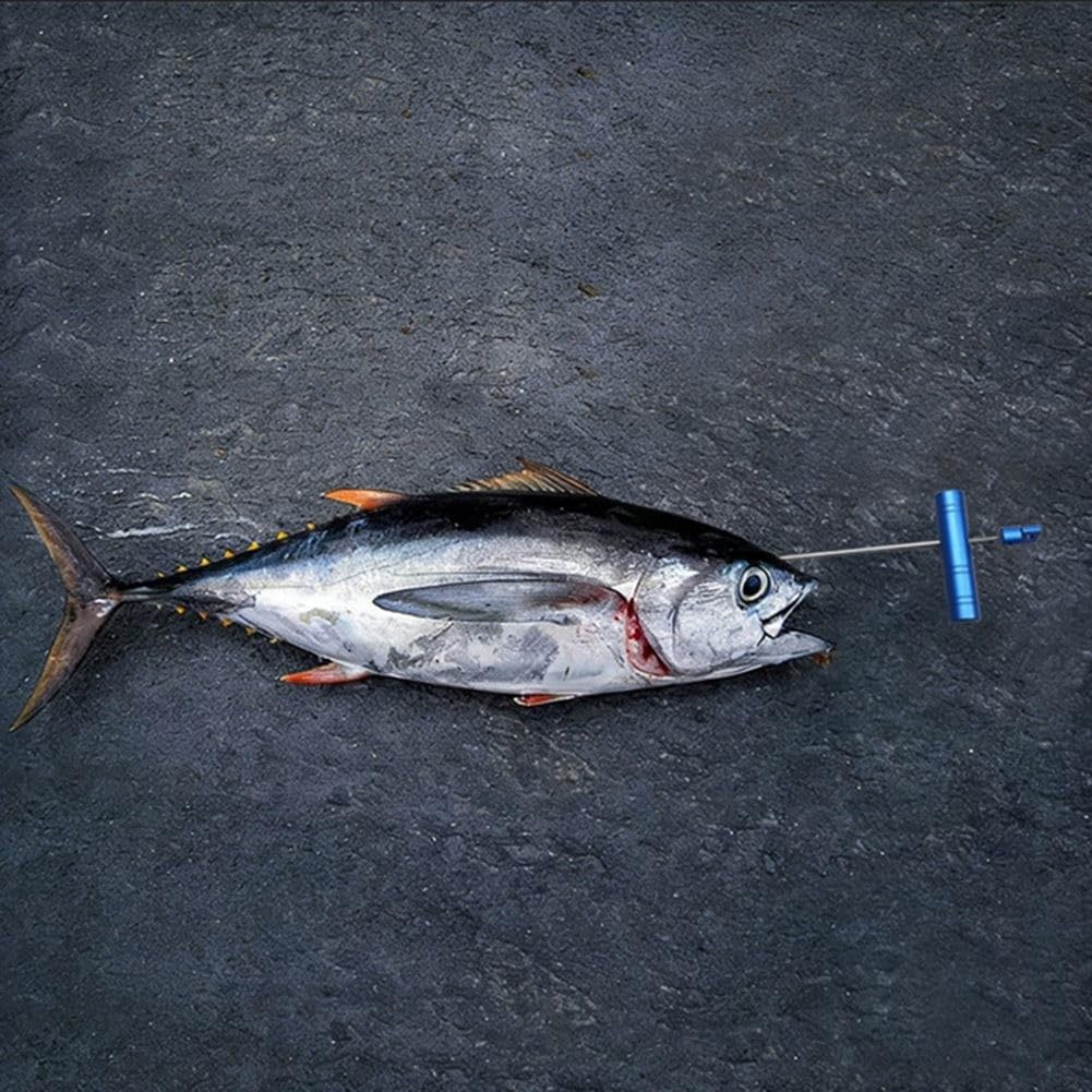 Zoegneer Ikejime - Strumento di distruzione del midollo spinale per pesca in mare, kit di filo in acciaio inossidabile con fili da 1000 mm e 1300 mm, sistema di conservazione del pesce umano per tonno