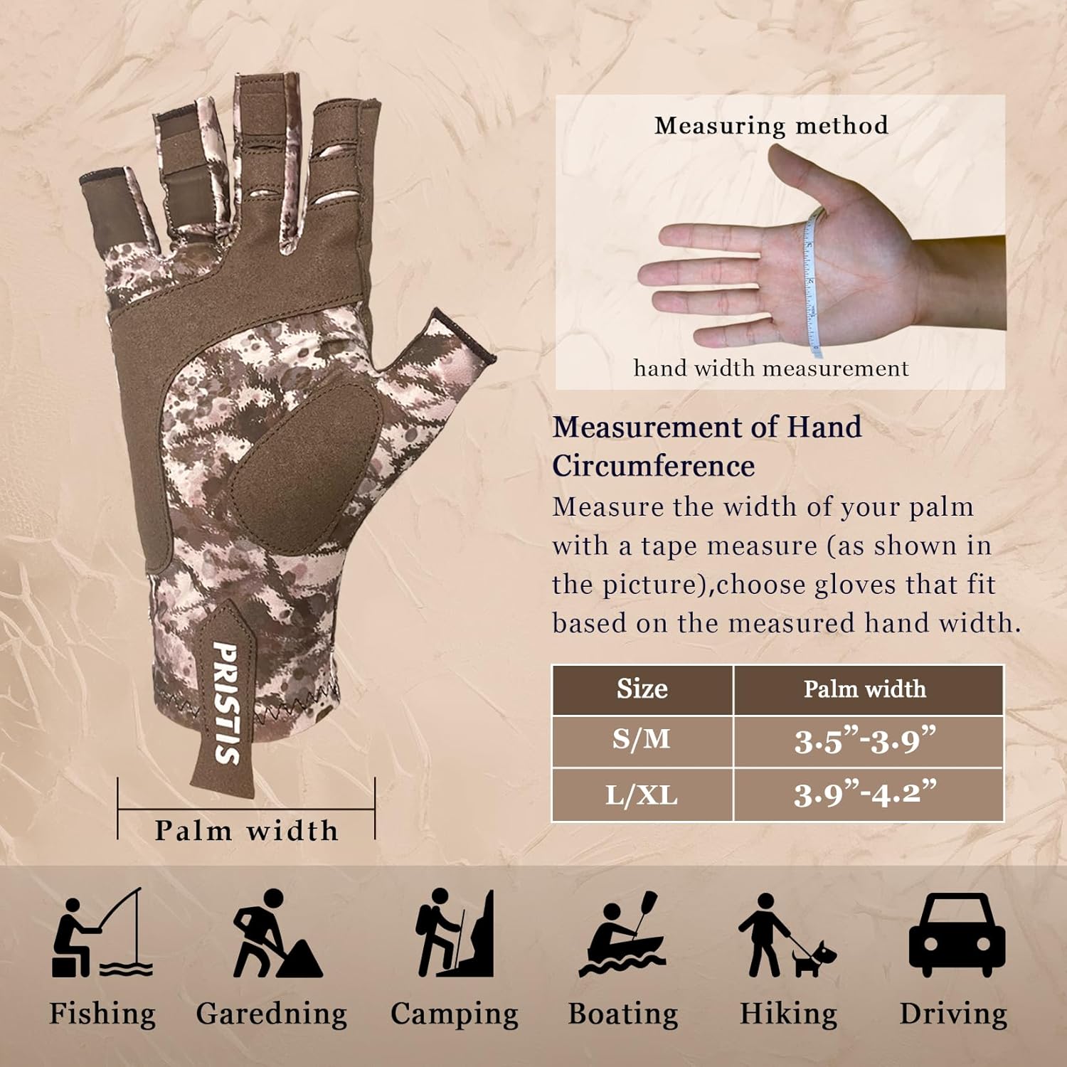 Pristis Essential Fishing Sun Protection Accessories Kit, UPF 50+ Fishing Gloves (L-XL) & Sun Hat (X-Large), The Best Choice for Angler