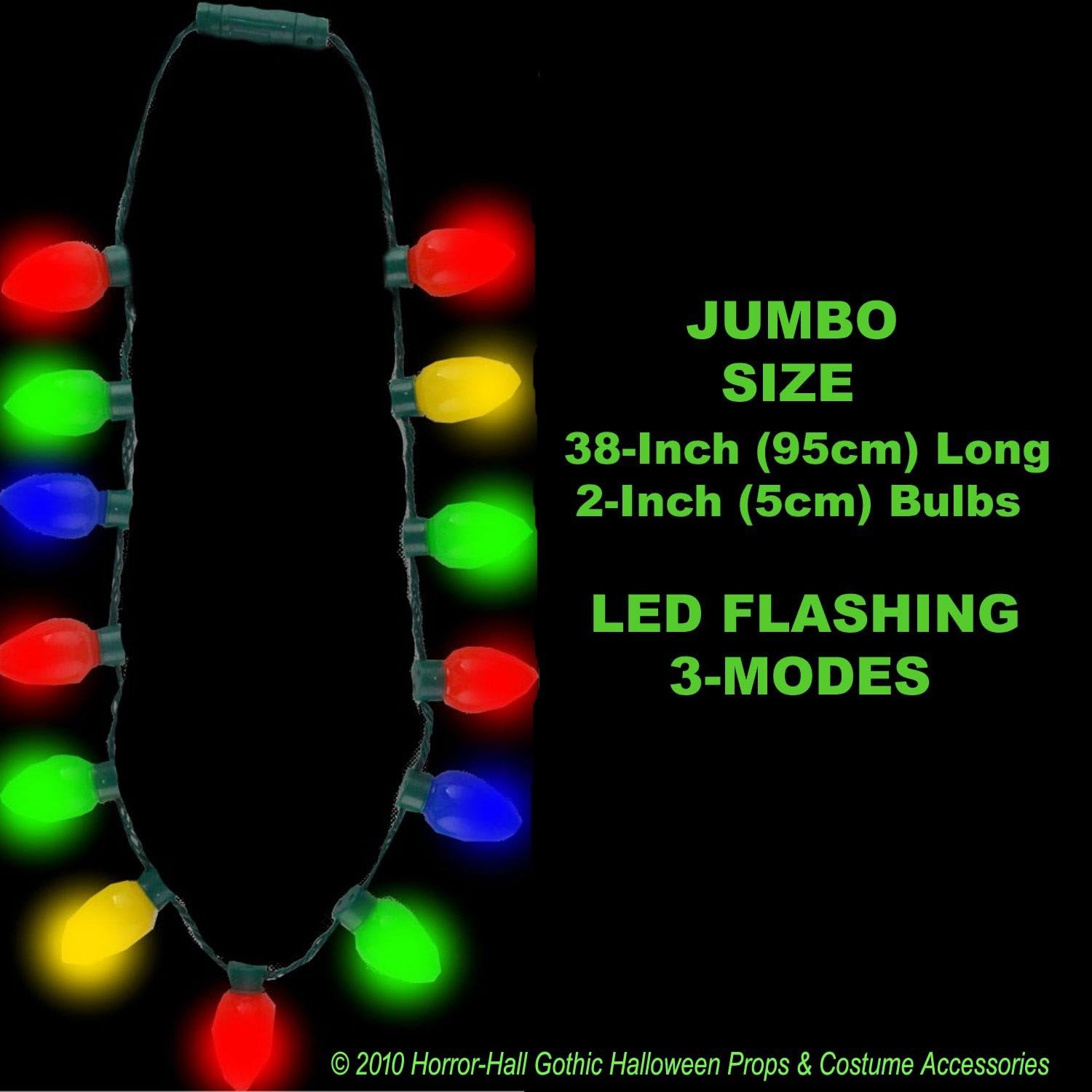 Gloworks Flashing Christmas Bulb Necklace