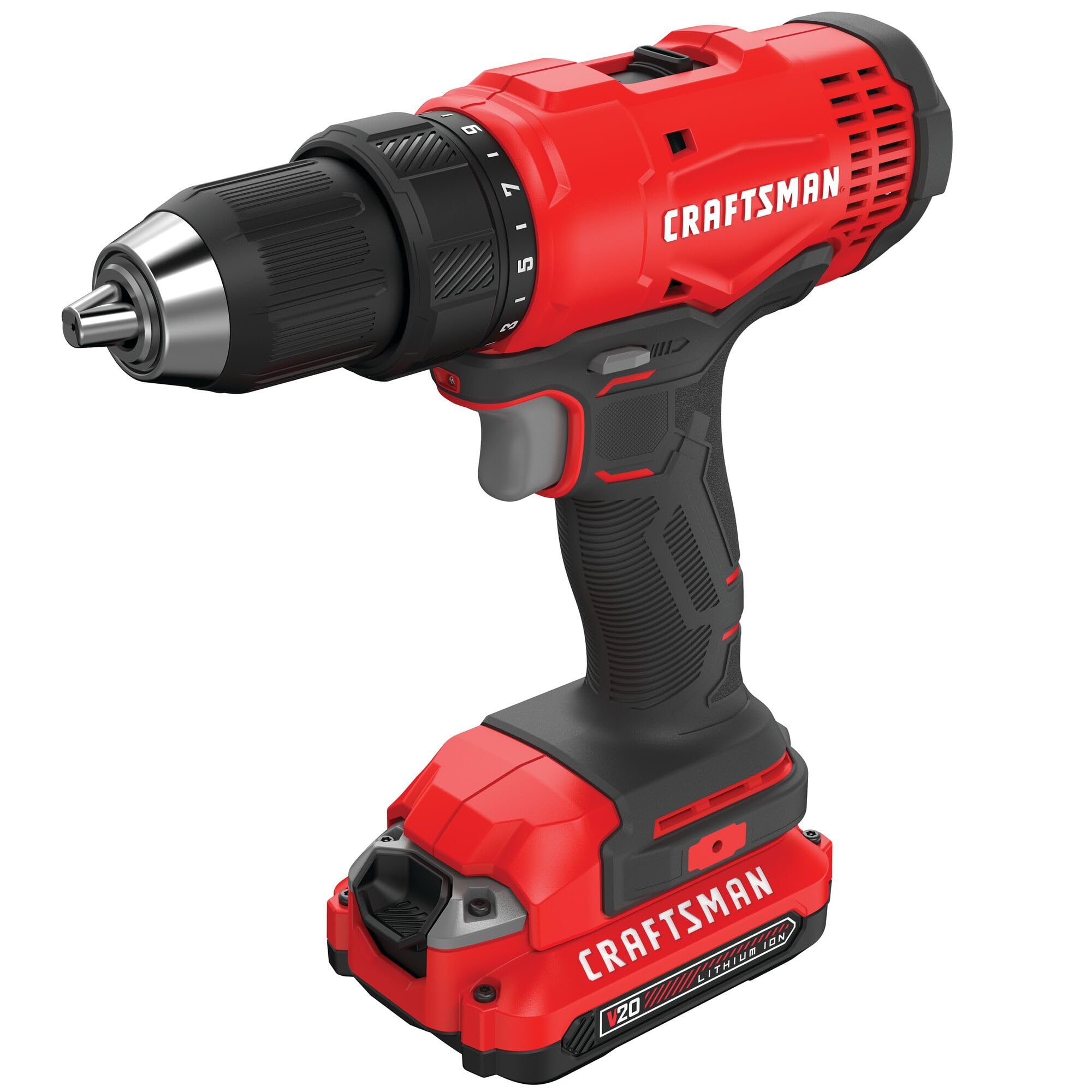 CRAFTSMAN V20 Cordless Drill/Driver Kit (CMCD701C2)