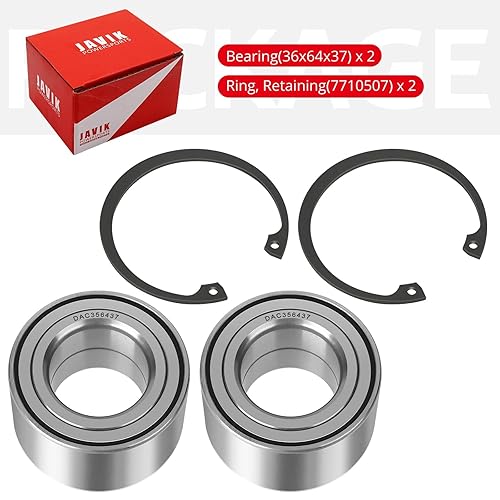 Vista 21 de Rodamientos de rueda delantera para Polaris Sportsman Ranger Magnum ACE Scrambler ATP (35x64x37) Heavy Duty