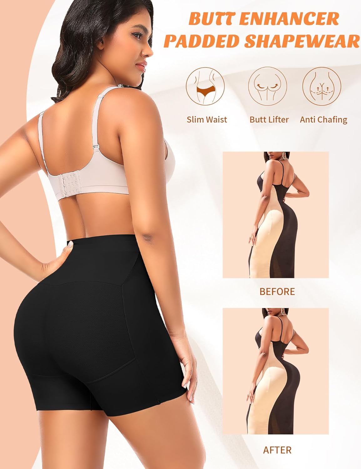 DERCA Butt Lifter Panties Padded Underwear for Women Seamless Booty Pads Hip Enhancer Panty - Image 3