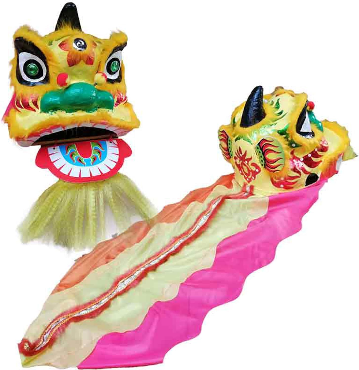 Drachentanz Löwentanz Requisiten Performance Chinesischer Drachentanz, Löwentanzkopf, 8-Zoll-Löwenkopfanzug, Requisiten Für Volksaufführungen, Gongs Und Trommeln, Kunsthandwerk Chinesischen Maskottche