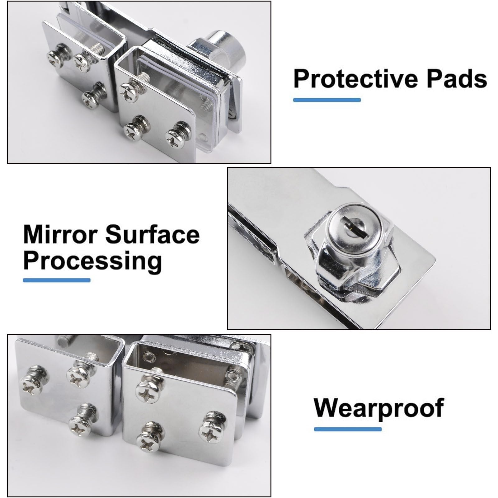 Amazon.co.jp: INCREWAY 鍵付きガラス扉キャビネット 3-8mmガラス