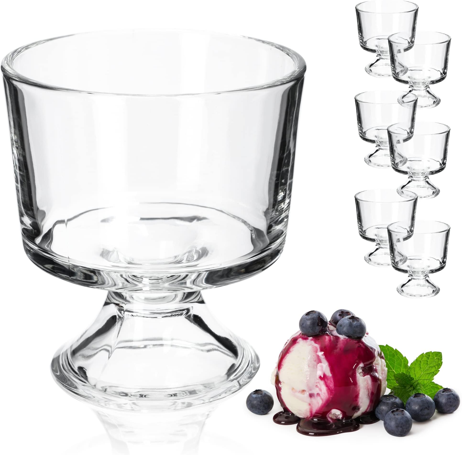 Coupes à Glace En Papier MATICAN - Lot De 50, 120 Ml, Rayures Pastel, Pour Desserts Chauds Et Froids - 9