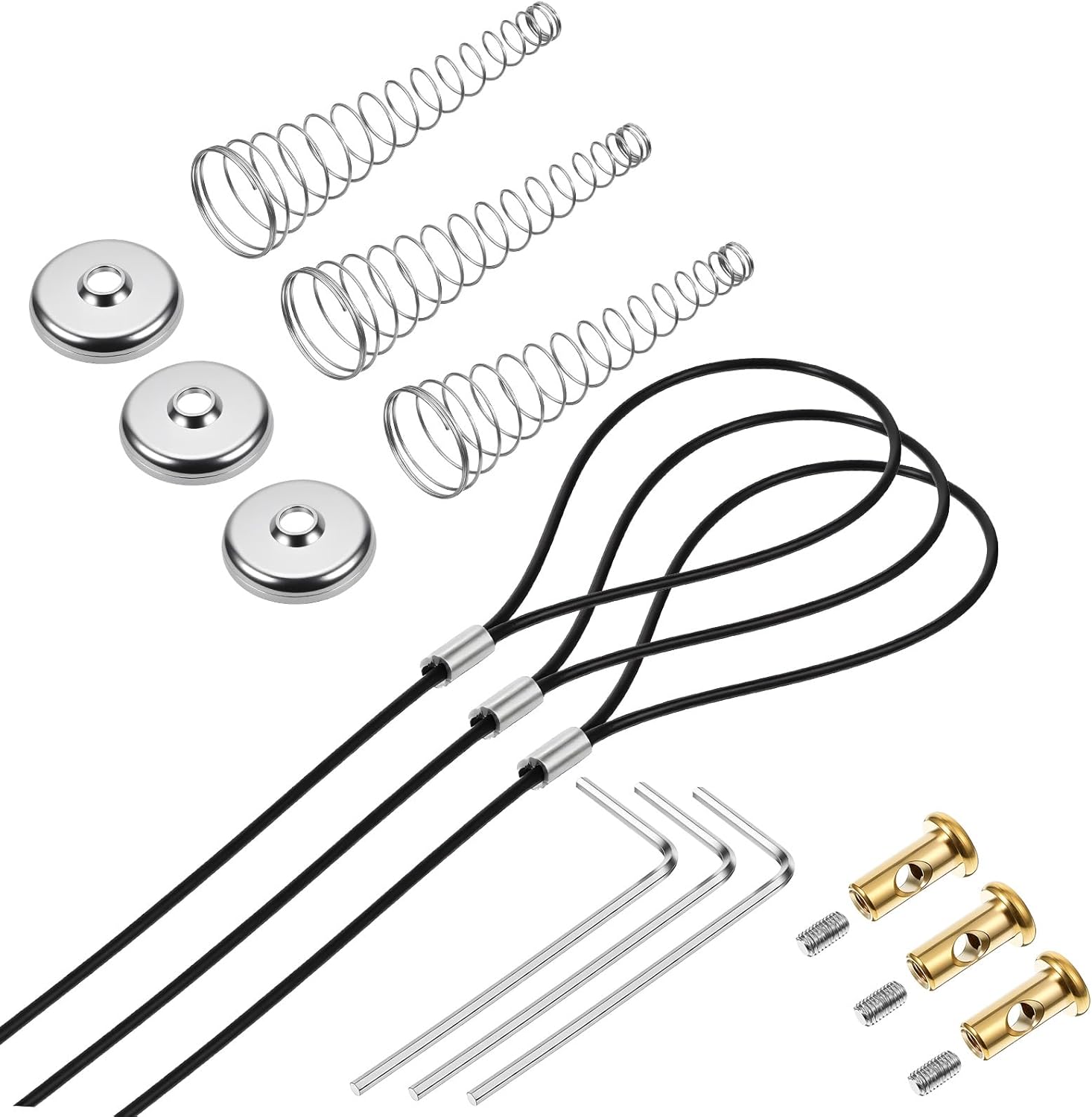 Amazon.com: 3 Sets Gate Latch Cable Pull, Black Gate Latch Pull Cord ...