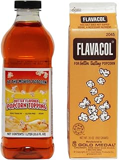 Flavacol Popcorn Seasoning & Buttery Flavor Popcorn Topping Combo