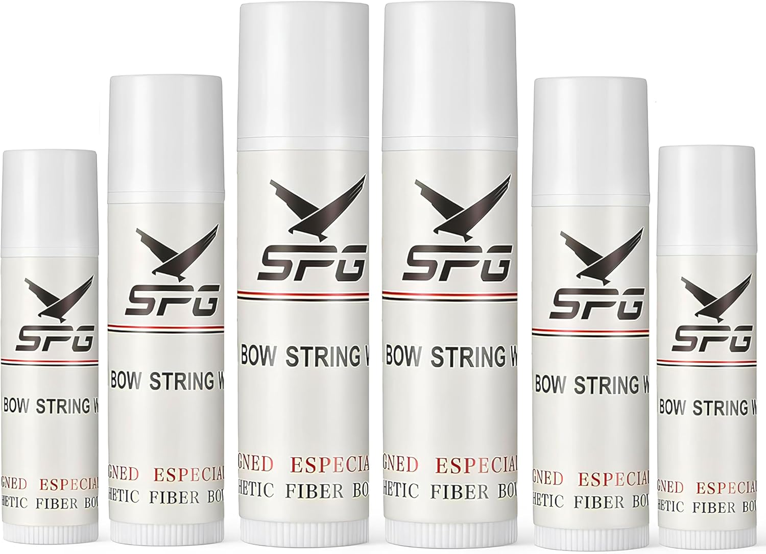 Archery 6Pcs Bow String Wax, Protective Bowstring Waterproof Rail Lube for Crossbow Recurve Bow Strings Maintenance, Reduce Bowstring Friction and Prevent Fraying Accessories