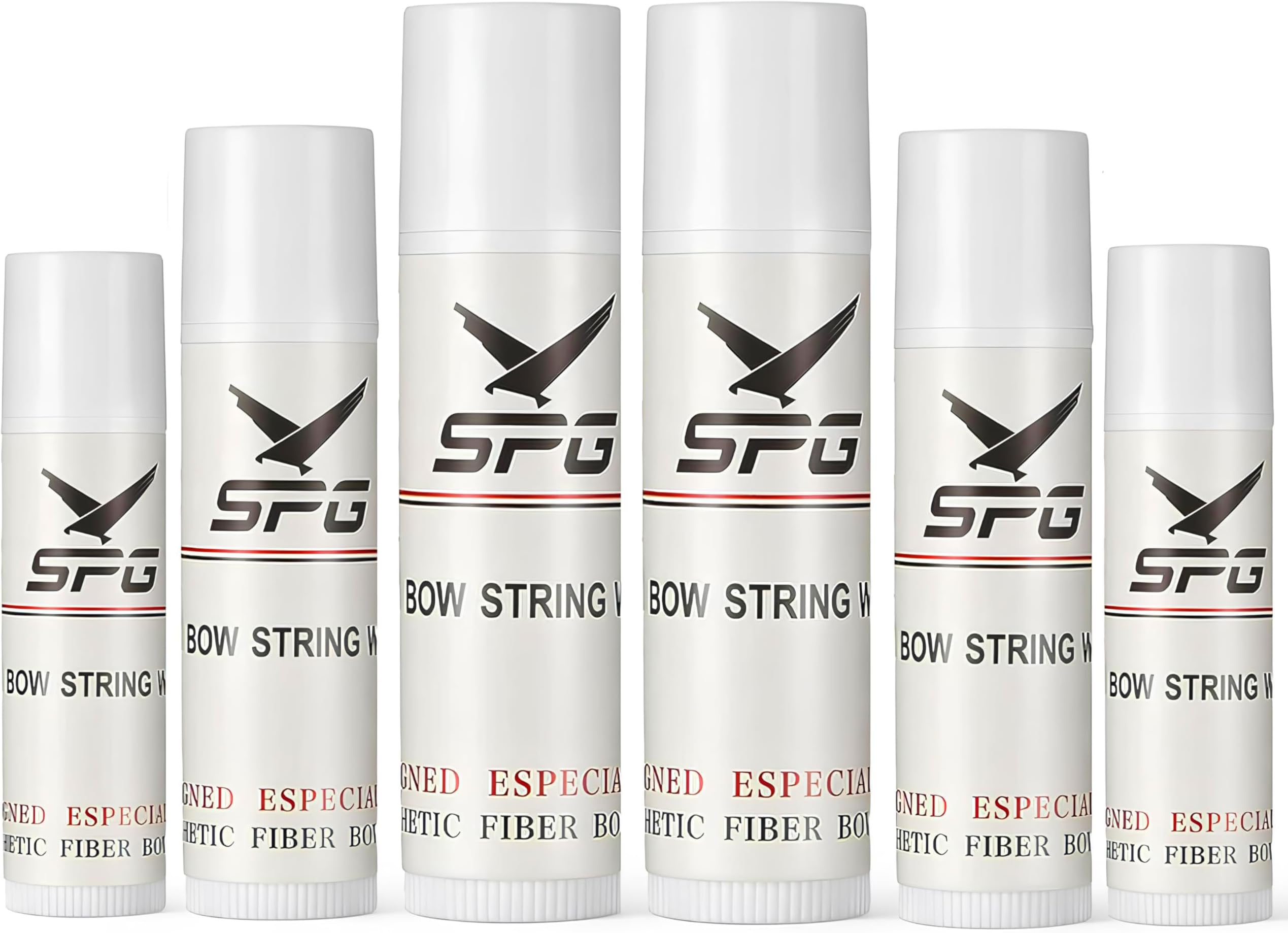 Archery 6Pcs Bow String Wax, Protective Bowstring Waterproof Rail Lube for Crossbow Recurve Bow Strings Maintenance, Reduce Bowstring Friction and Prevent Fraying Accessories