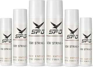 Archery 6Pcs Bow String Wax, Protective Bowstring Waterproof Rail Lube for Crossbow Recurve Bow Strings Maintenance, Reduce Bowstring Friction and Prevent Fraying Accessories