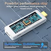 Vista 3 de GREVA Android TV Stick 4K Ultra HD Streaming Device, 2025 Latest Android 14.0 TV Stick with Voice Assistant Remote Control, RK3518 2GB 16GB 2.4G/5G