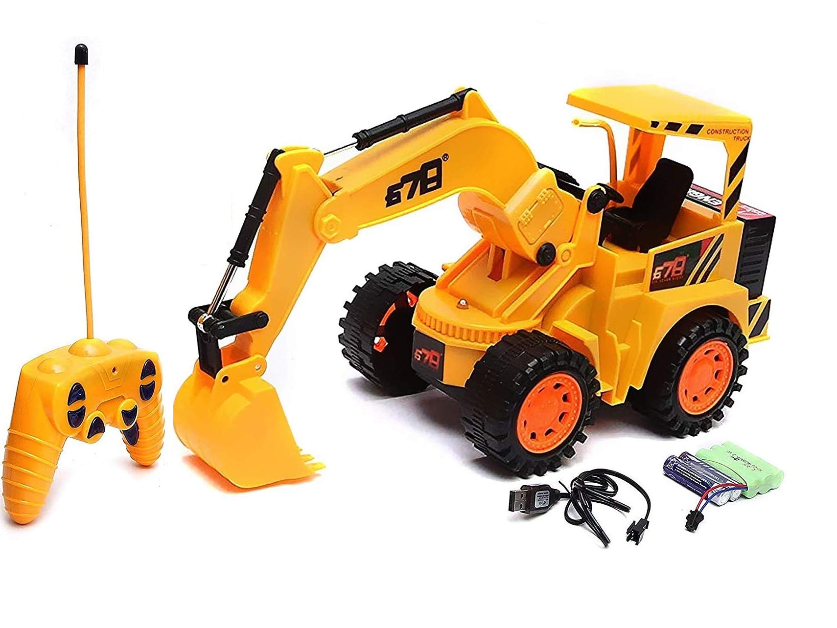 ねぎっこラーメントイタウン 電動リモコン 剣竜 XIZOEN Wire Less Remote Control Rotate Excavator & Bulldozer