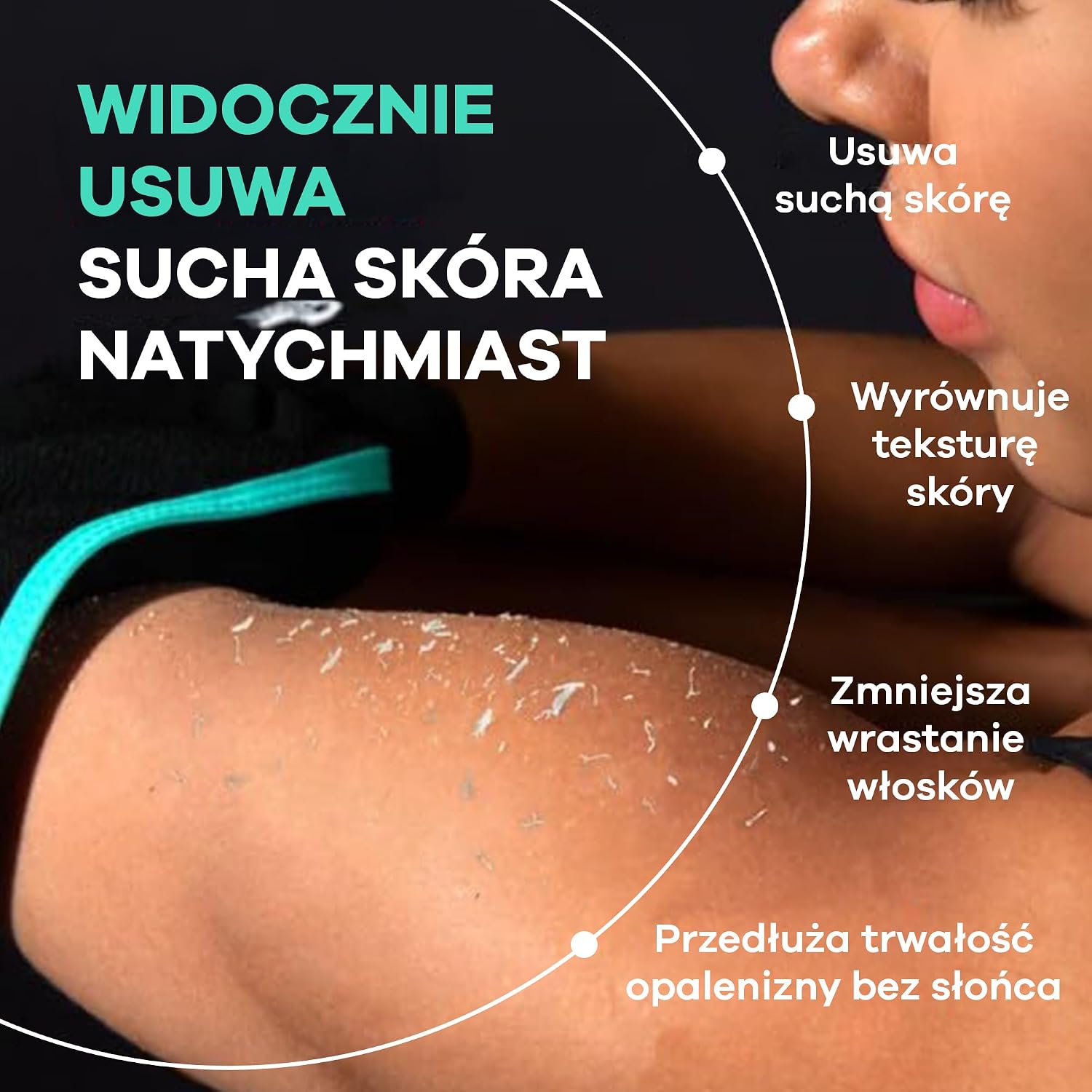 Dermasuri — Скрабирующая перчатка для тела — Глубокий пилинг и удаление загара — Корейская скрабирующая перчатка для женщин и мужчин — Идея для спа-подарка — Фолликулярная гиперкератоз — 2 шт.