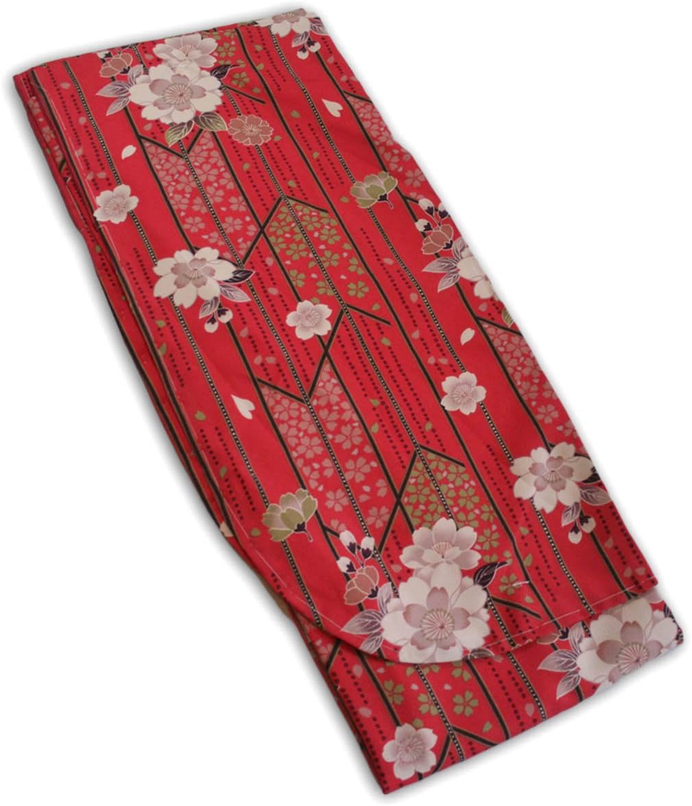 Japanese Ko-furisode kimono (2 shaku sode) Graduation Gown Red Sakura KZ001
