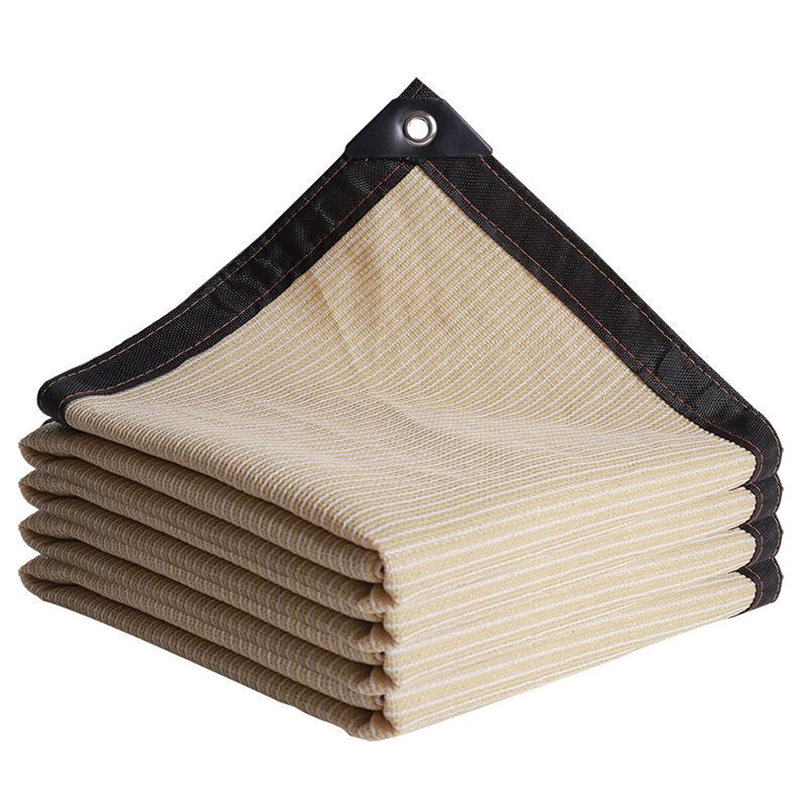Telone in tessuto 90% con protezione solare, 4 x 4 m, con occhielli bordi nastrati, resistente ai raggi UV, vela ombreggiante per patio, piscina, giardino, uso esterno