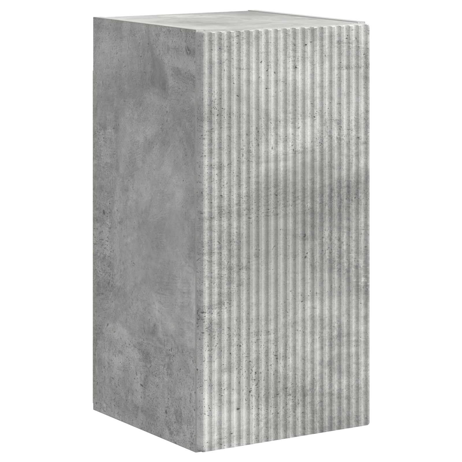 TV-Schrankset Wandmontiert 5-teilig, Beton Grau Holzwerkstoff, Modernes Media Center für Wohnzimmer, Elegante Aufbewahrungslösung