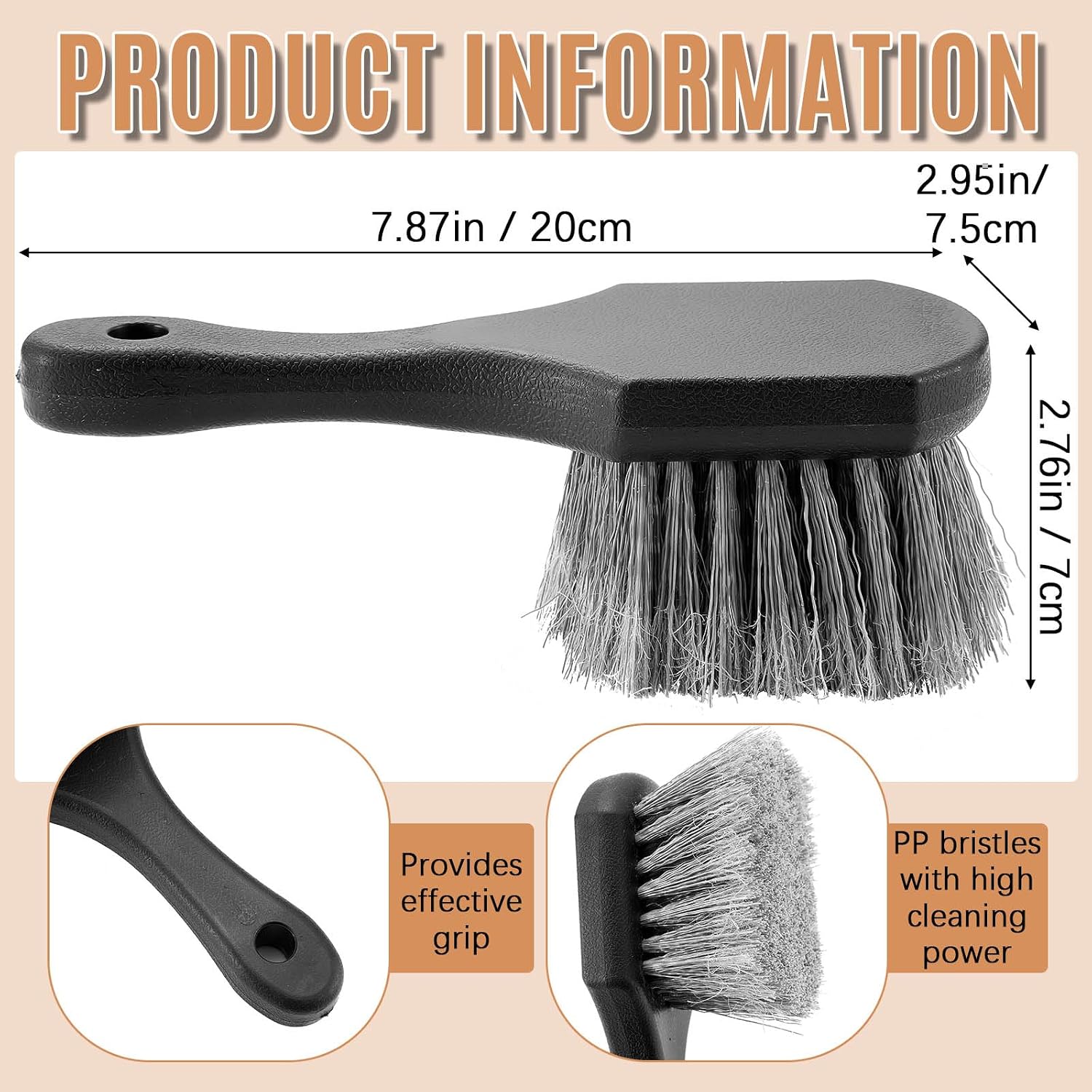CroBlissful 2 Pcs Bird Bath Cleaner Brush Hard Bristle Scrubber image 2