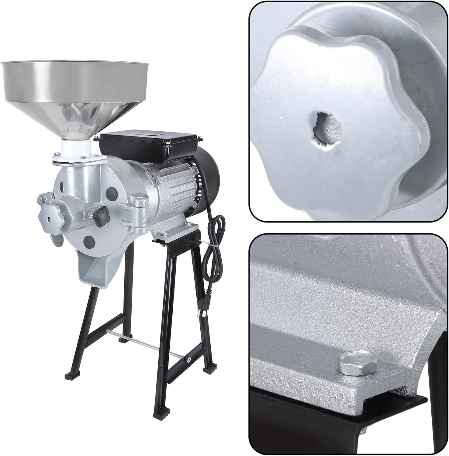 Wet & Dry 1500W 110V Electric Grinder Grain Mill Coffee Feed Flour Cereals Corn Grinder Machine