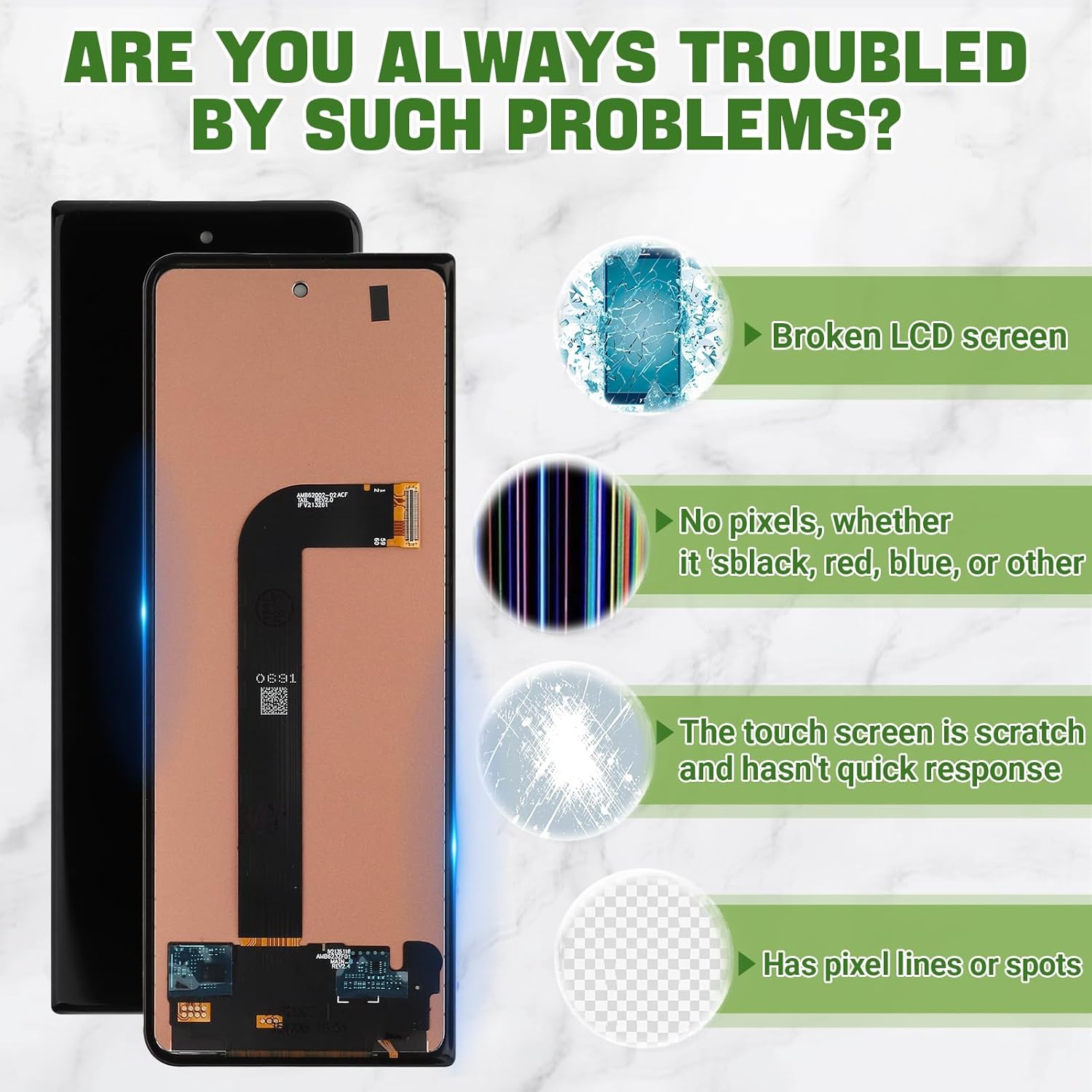 New 7.6'' TFT LCD Display for Galaxy Z Fold 3 5G SM-F926B F926U F926W with Upgraded Repair Tools Kit-NO Fingerprint Function