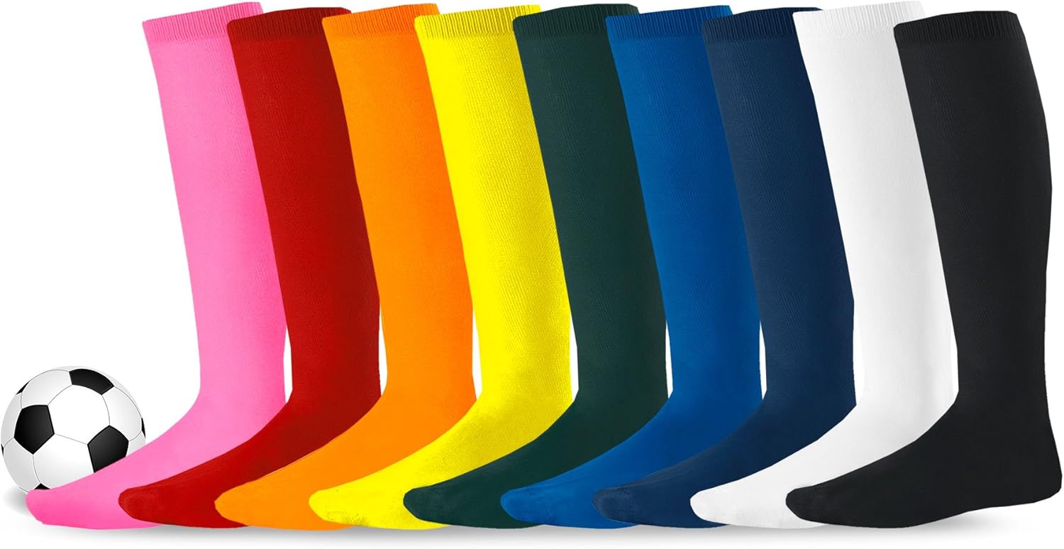 Soccer Athletic Team Sports Knee High Tube Socks Softball Baseball Kids Women Men Unisex
