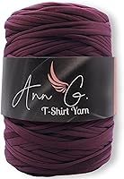 Vista 9 de Ann G Hilo de camiseta de alta calidad, poliéster supersuave, más de 300 pies, duradero, sin pelusas, color consistente, elástico (borgoña)
