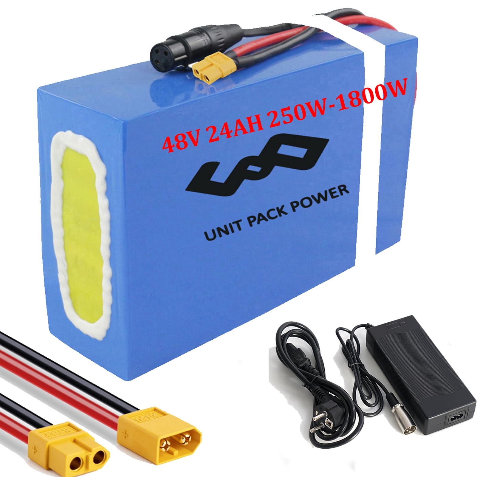 (DE Warehouse) 72V/60V/52V/48V/36V 20Ah Ebike Akku - Batterie für 2000W /1800W /1500W /1000W / 750W / 500W/ 350W Elektro Fahrrad Batterie Lithiium-Ionen für Elektro-Roller Scooter(Mit Ladegerät)