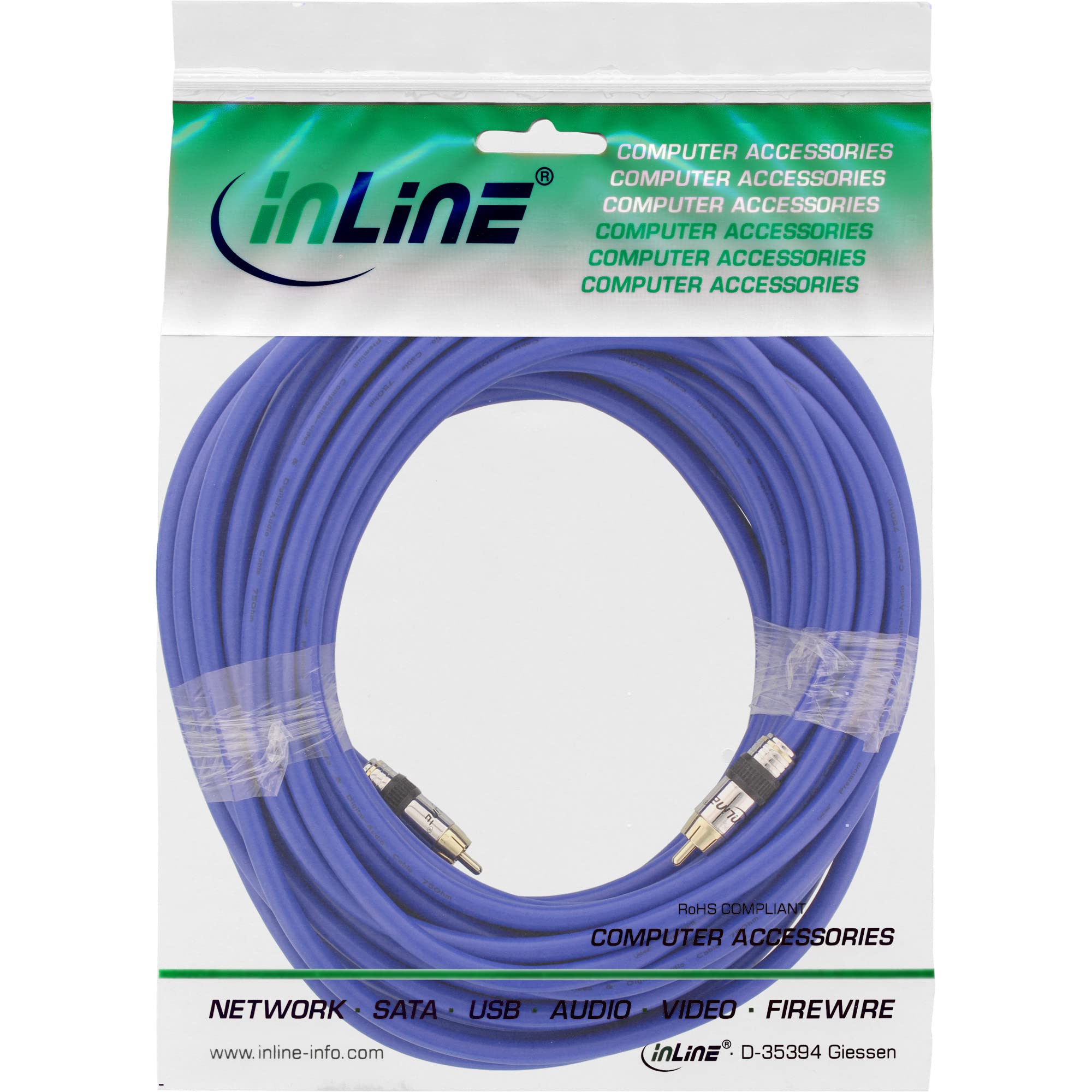 InLine 89815P Câble 15 m Bleu