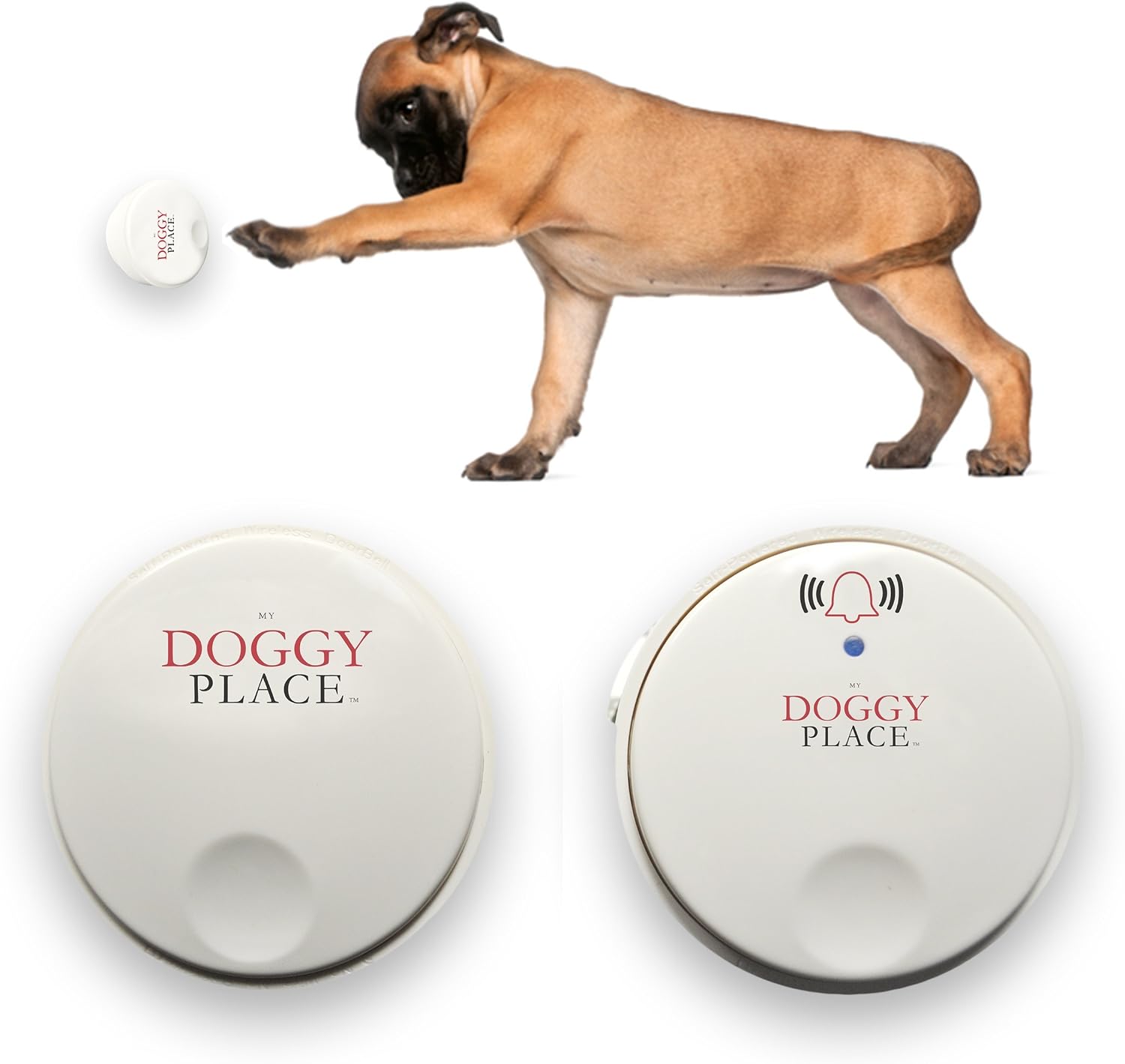 My Doggy Place - Wireless Doorbell - Waterproof Dog Doorbell - Self-Powered Dog Bell for Door Potty Training - 100 Foot Range - 1…