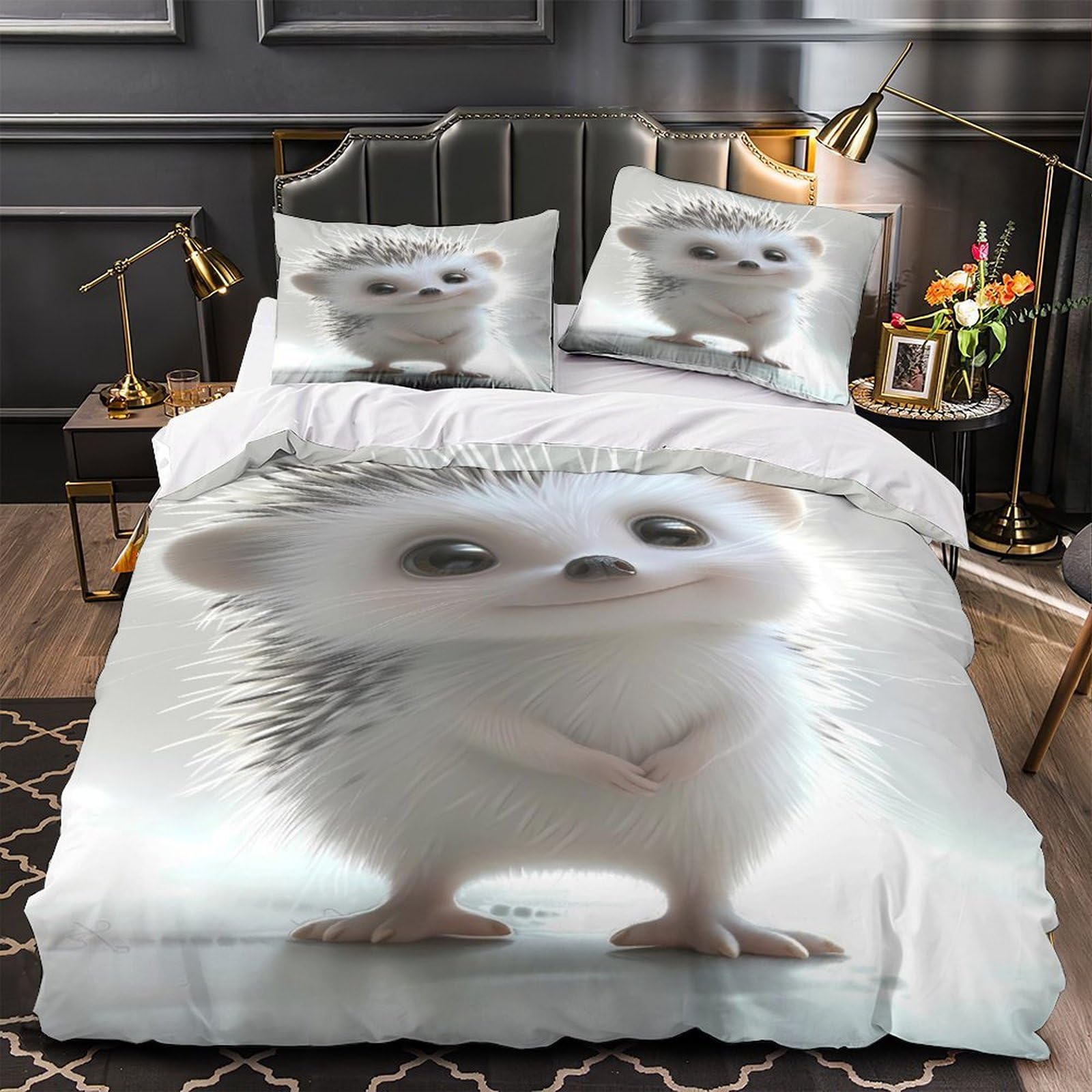 Parure de lit fantômes mignons en microfibres pour lit enfant et ado Super King 260x220 cm