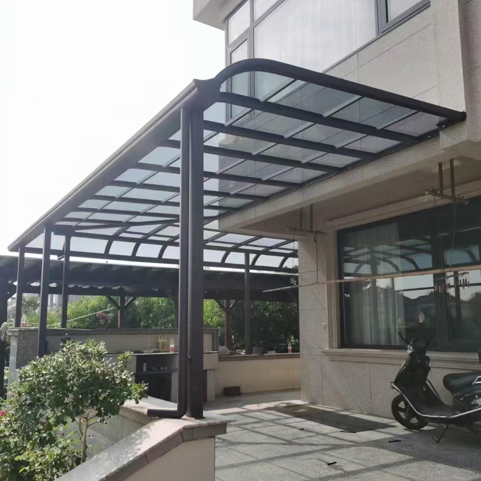Paneles de invernadero de policarbonato transparente de 2 mm de corte fácil, ideales para patios y divisores, 100 x 400 cm y resistentes a la intemperie, perfectos para proyectos al aire libre