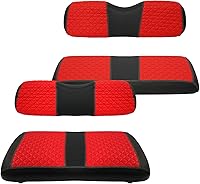 Vista 9 de XUANYUDG0769 Fundas de Asiento Delantero y Trasero para Carrito de Golf para EZGO TXT/RXV Club Car DS/Precedent Yamaha G29, Hechas de Vinilo
