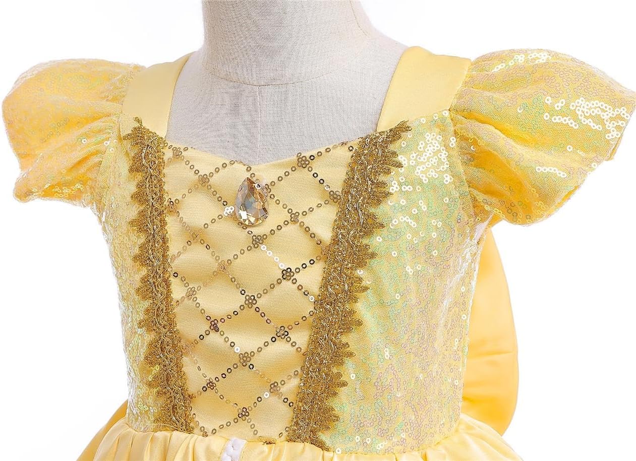 Dressy Daisy Toddler Little Girls Princess Fancy Dress Halloween Costume Birthday Party Gown with Accessories Size 2T to 10 - Image 4