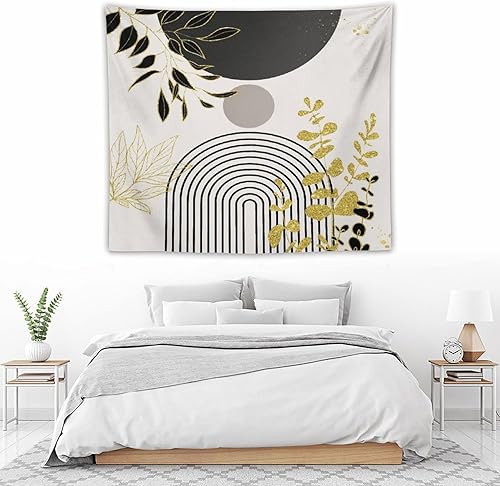 Miniatura 226 de Tapiz floral retro de los años 60 y 70, diseño hippie de primavera Groovy Flower Power Flower Boho para colgar en la pared, arte neutro para Hippie