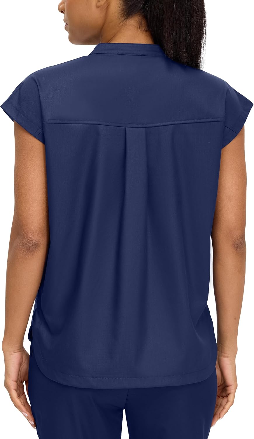 Women's Mandarin Collar Medical Scrub Top