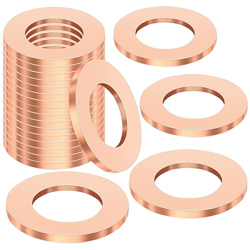 HNYYZL Arandela de trituración de tapón de drenaje de aceite M12,Lavadora de sartén de aceite de cobre M12,Junta de sellado de arandelas de