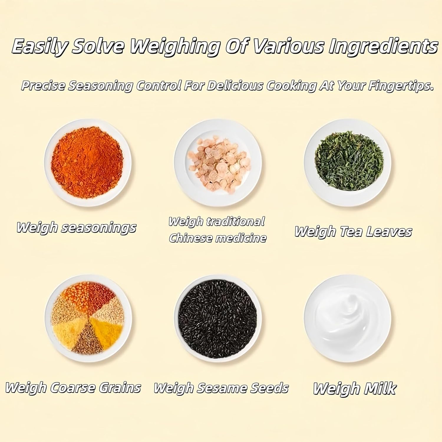 Electronic Measuring Spoon with Conversion, Adjustable Digital Food Measuring Scoop Scale With Lcd Screen for Cooking Baking (3Pcs)