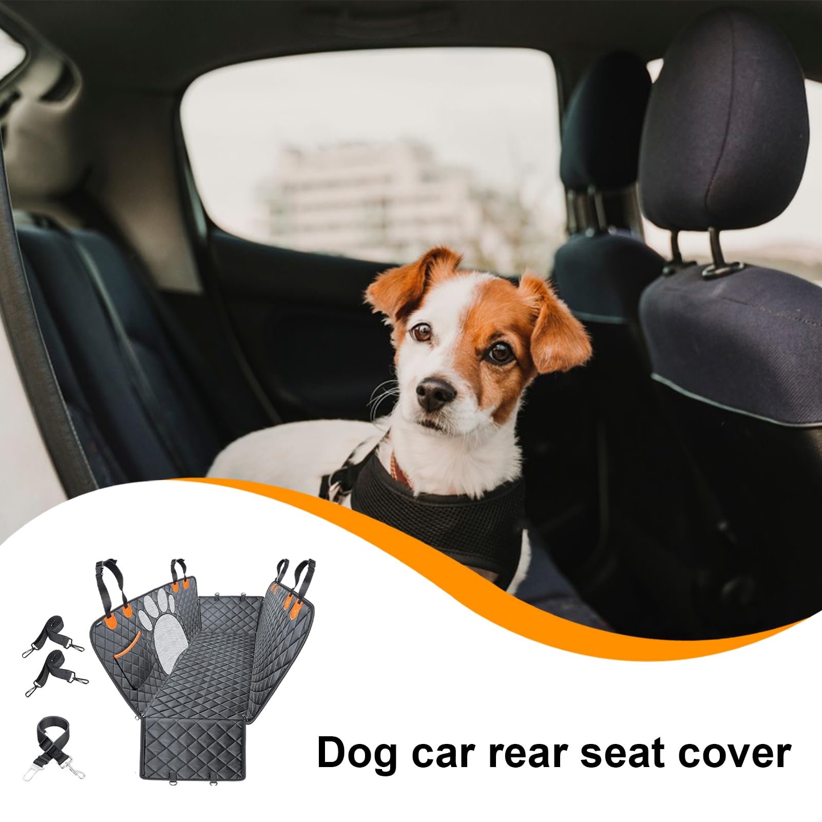 Amazon.co.jp: 犬用カーシートカバー、防水保護犬用シートカバー、調節