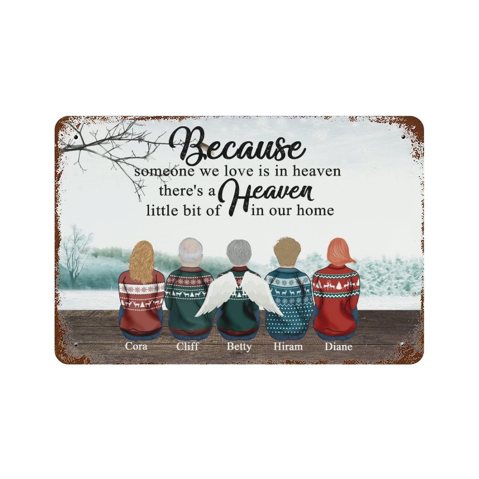 Plaque en aluminium rustique pour décorer un pub, une maison ou un jardin