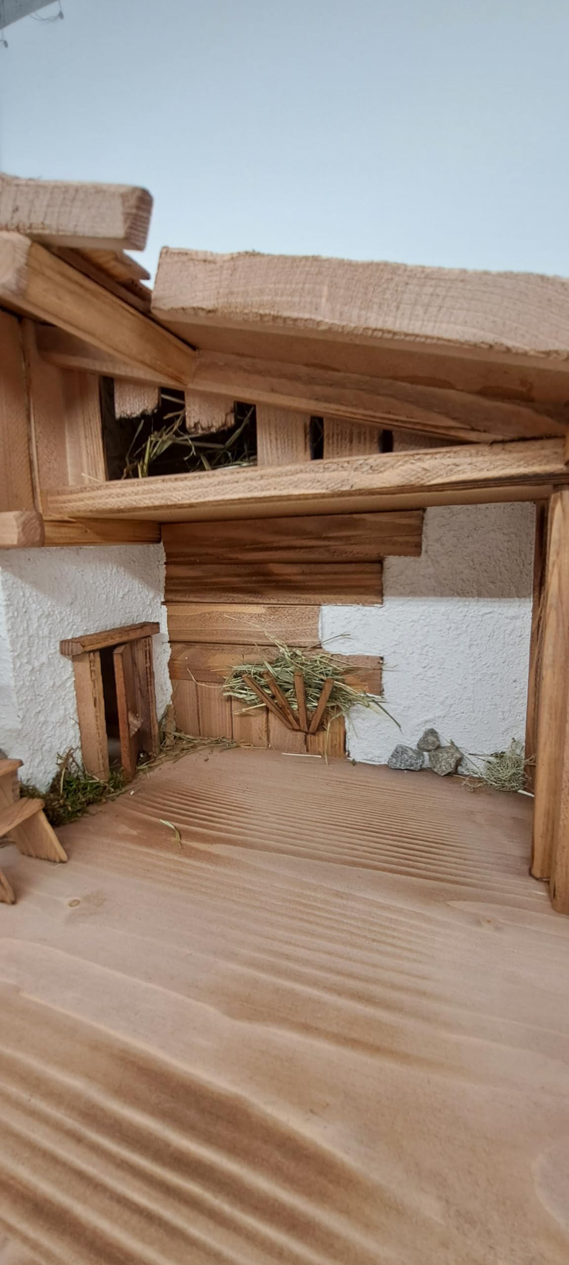 Crèche de Noël XXXL - Crèche de Noël avec figurines (K1F)