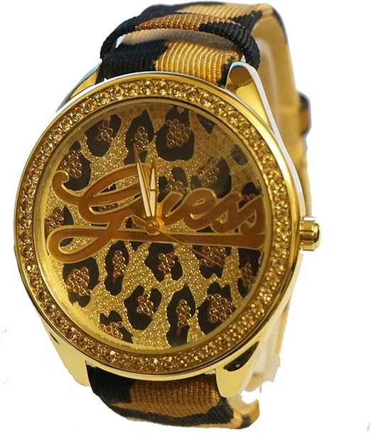 leopard guess watch