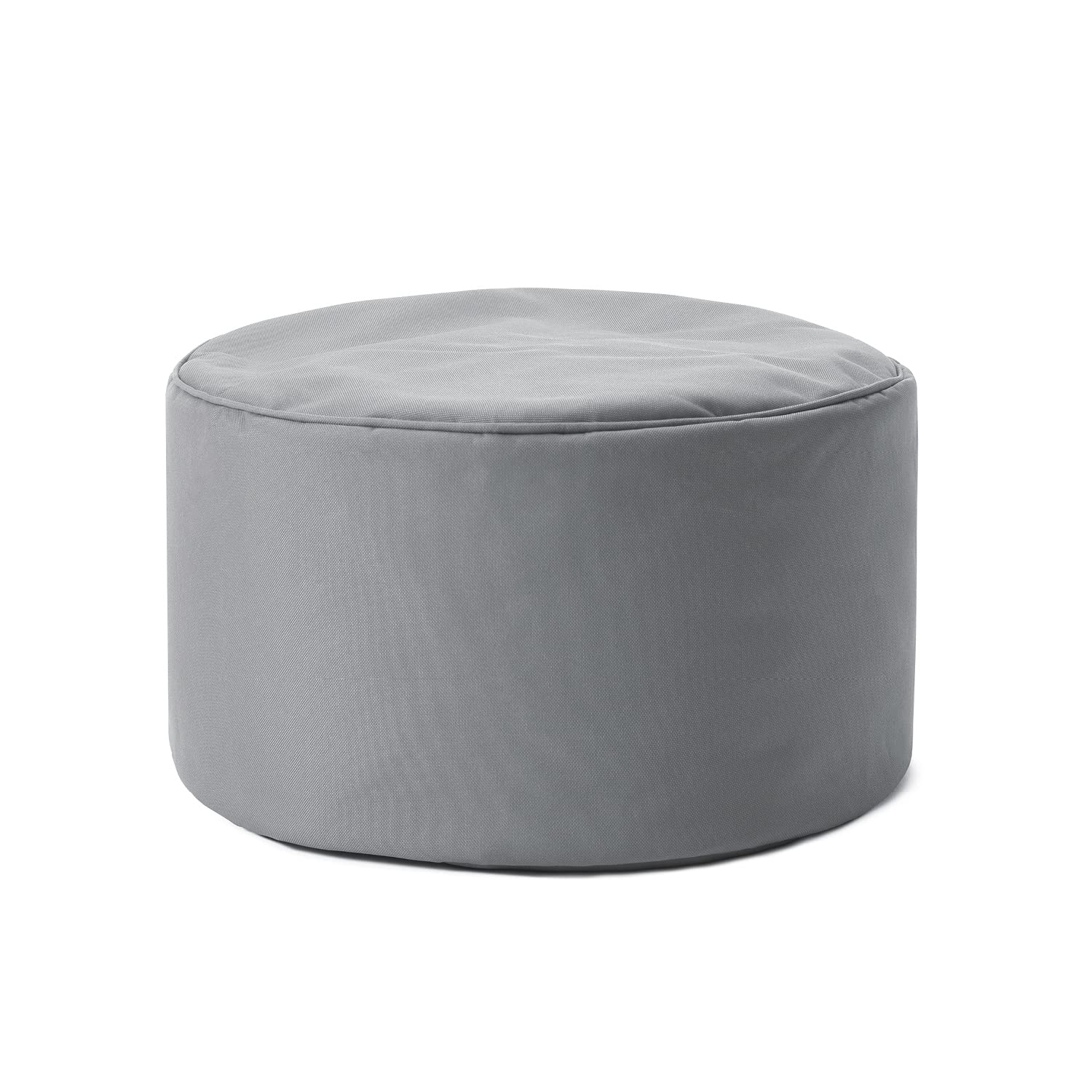 Lumaland Sitzsack Pouf (50 L) | Kompakter Sitzsack mit 3-in-1-Funktion: bequemer Hocker, praktisches Tischchen & stylischer Fußschemel für in- & Outdoor I Mit Flexibler EPS-Füllung | Ø 25 x 45 cm