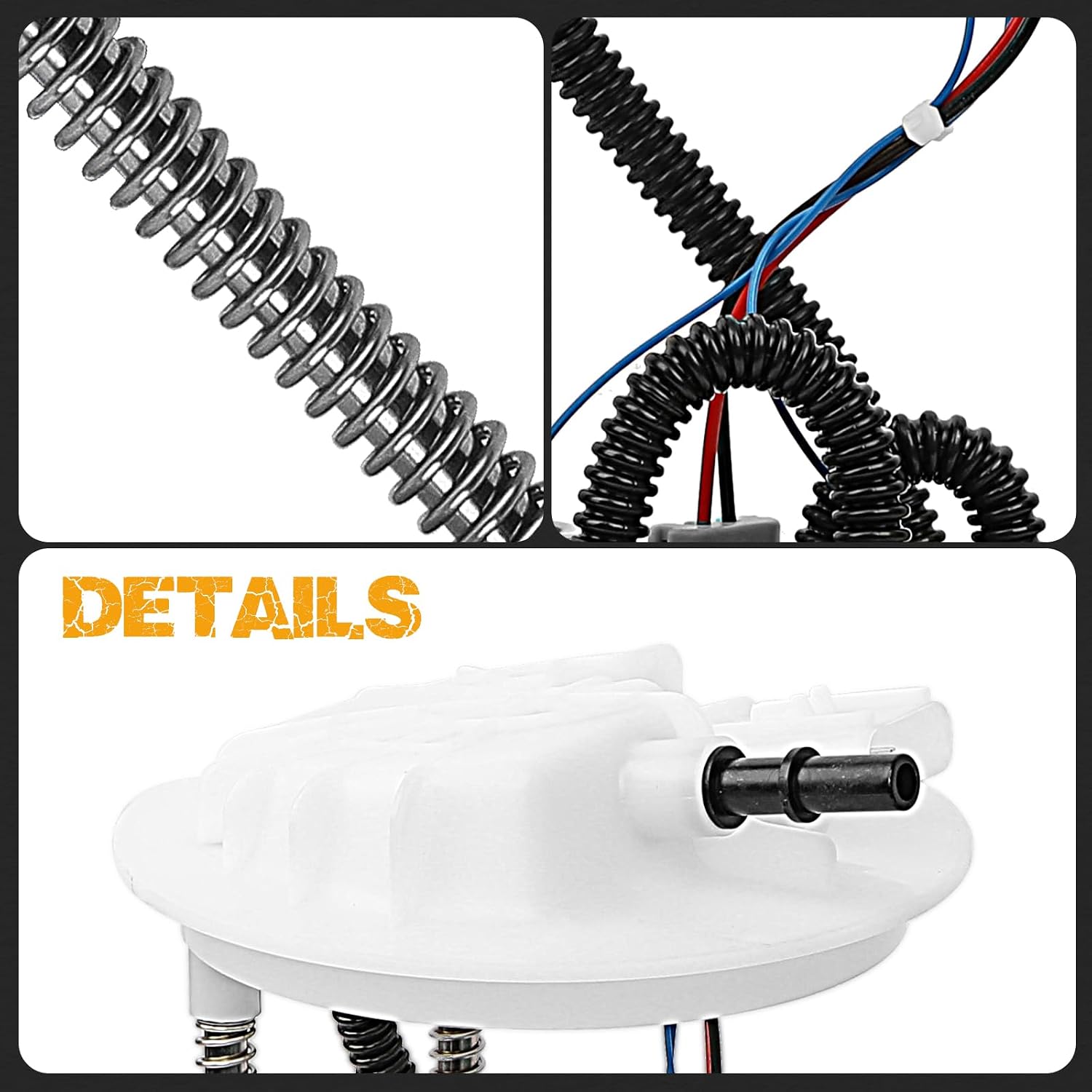 68004095AA Electric Fuel Pump Module Assembly with Sending Unit Fit for Jeep Liberty 2008-2012 3.7L & Dodge Nitro 2007-2011 3.7L 4.0L, Gas OE 68004095AB, 68004095AC, RL004095AB, E7219M