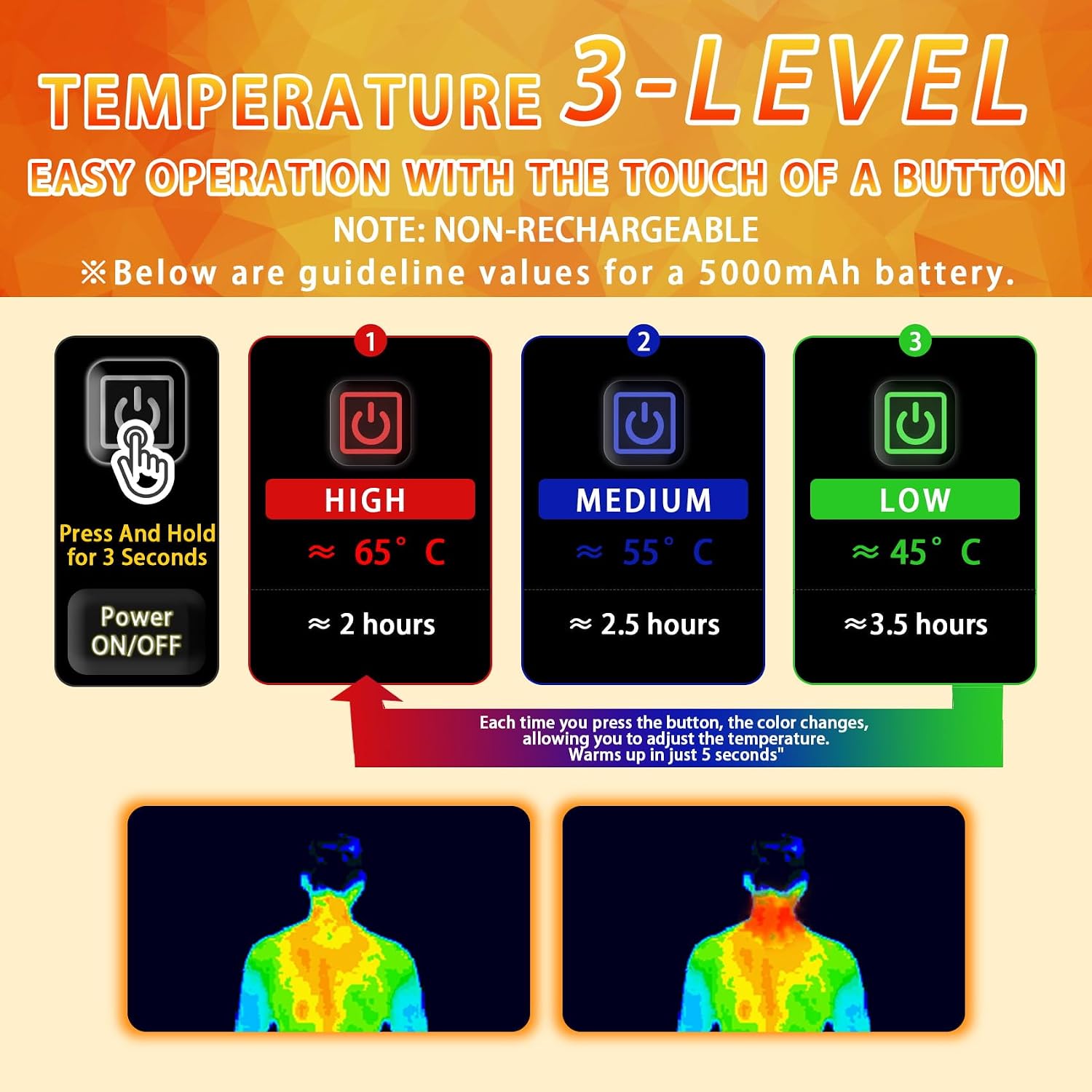 heated neck gaiter neck warmer - Non-Rechargeable USB winter gaiter heated scarf for men women fishing ski gator bufandas para hombres No Battery L
