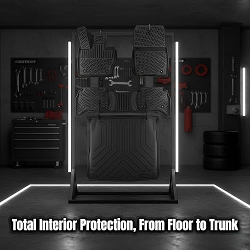 Miniatura 3 de Juego de alfombrillas y revestimiento de carga para Peugeot 308 2008-2013 Revestimiento de suelo de TPE negro para todo tipo de clima, para 1ª